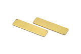 Customized Name Bar, 10 Raw Brass Stamping Blanks (10x40x0.80mm) D0496