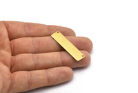 Customized Name Bar, 10 Raw Brass Stamping Blanks (10x40x0.80mm) D0496