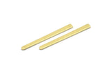Brass Necklace Bar, 24 Textured Raw Brass Rectangle Blanks, Stamping Blanks (35x3x0.80mm) M02379