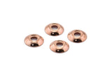 Rose Gold Bead Caps, 25 Rose Gold Tone Bead Caps (10x2mm) BS 1828