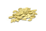 Brass Geometric Blank, 100 Textured Raw Brass Tiny Semi Circle Blanks, Findings (9x4x0.80mm) M02357