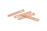Copper Moon Blank, 24 Raw Copper Moon Phases Stamping Blanks (35x6x5x0.80mm) M02349