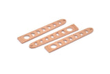 Copper Moon Charm, 24 Raw Copper Moon Charms With 1 Hole (35x6x5x0.80mm) M02351
