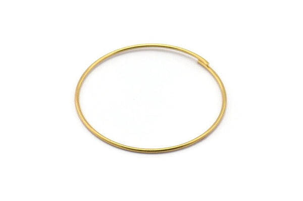 Tel Kulak Küpeleri, 48 Ham Pirinç Tel Küpe, Küpe Bulguları (30x0,8 mm) BS 2079