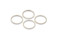 Silver Circle Connector, 50 Silver Tone Circle Connectors, Rings, Findings (13x0.80mm) BS 2418