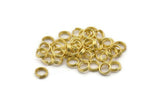 6mm Double Jump Ring - 250 Raw Brass Double Jump Rings , Split Rings (6x0.80mm) A0732