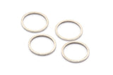 Silver Circle Connector - 24 Antique Silver Plated Brass Circle Connectors (13x1x1mm) BS 1100 H0001