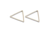 Silver Triangle Connector, 25 Silver Tone Triangle Connectors (17x17x17mm) Bs-1123 H0156
