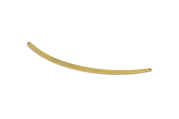 Brass Choker Findings - 3 Raw Brass Collar Findings With 2 Holes (128x7 Mm)  Brs 893-11 (b0012)