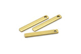 30 Raw Brass Bars (23x3x1mm) BRC 157--A0832