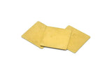Brass Square Blank, 24 Raw Brass Square Blanks (20x20mm) A0098