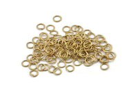 4mm Jump Ring - 1000 Raw Brass Jump Rings Findings (4mm) A0112