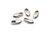 Antique Silver Parrot Clasp, 25 Antique Silver Plated Brass Lobster Claw Clasps (12.3x4.4mm) Bs-1654 H0407