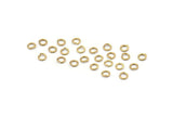 4mm Jump Rings - 250 Raw Brass Jump Rings, Findings (4x0.70mm) A0338