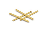 Raw Brass Bar, 50 Raw Brass Bars,Charms (30x2x1mm) Bs-1197--A0859