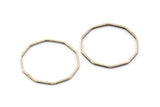 Silver Decagon Blank, 25 Antique Silver Plated Brass Decagon Charms, Pendants (25x1mm) BS 1775 H0467