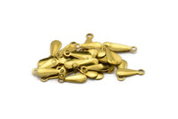 Brass Tiny Charm, 250 Raw Brass Charms, (12x5mm) Brs137 A0306