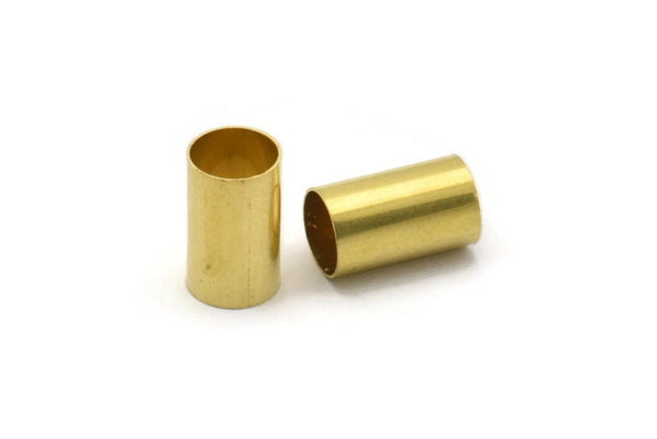 Brass Round Tubes, 50 Raw Brass Tubes (6x10mm) Bs 1531