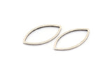 Silver Marquise Ring, 50 Antique Silver Plated Brass Marquise Ring, Connector, Charms (11x22x0.80mm) D0042 H0655