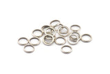 Gümüş Yüzükler - 24 Antik Gümüş Kaplama Pirinç Yüzük (10-11 mm) A0234 H0672