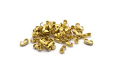 Brass Chain Connector, 50 Raw Brass Chain Connectors, Findings (7x2mm) Brs 530 L013