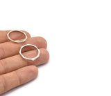 Silver Faceted Ring, 6 Antique Silver Plated Brass Faceted Rings, Connectors (19mm) N0502 H0751