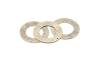 Silver Circle Charm, 4 Antique Silver Plated Brass Textured Circle Charms With 1 Hole, Earrings, Findings (35x0.60mm) D0823 H0755