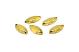 Brass Marquise Connector, 50 Raw Brass Marquise With 2 Holes Connectors ,findings (17x8mm) A0546
