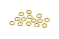 Gold Jump Ring, 100 Gold Tone Brass Jump Rings (8x1.2mm) A1057