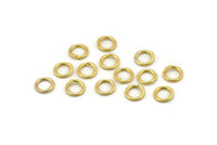 Gold Jump Ring, 100 Gold Tone Brass Jump Rings (8x1.2mm) A1057