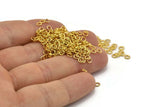 Gold Jump Ring, 500 Gold Tone Brass Jump Rings (3x0.6mm) A0995