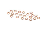 5mm Jump Ring, 250 Rose Gold Tone Brass Jump Rings (5x0.7mm) A1015