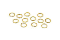 8mm Jump Ring - 100 Golden Brass Jump Rings (8x0.85mm) A0472