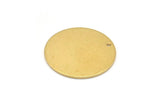 Big Round Stamping Blank, 8 Raw Brass 25mm Stamping Tags , 18 Gauge  B0106