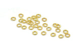 Gold Jump Ring, 250 Gold Tone Brass Jump Rings (4x0.7mm) A0998