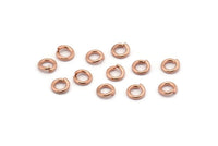 5mm Jump Ring, 250 Rose Gold Tone Brass Jump Rings (5x1mm) A1003