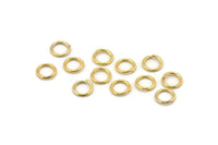 Gold Jump Ring, 250 Gold Tone Brass Jump Rings (6x0.8mm) A1040