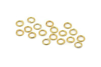 Gold Jump Ring, 250 Gold Tone Brass Jump Rings (6x0.8mm) A1040