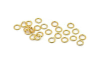 Gold Jump Ring, 250 Gold Tone Brass Jump Rings (6x0.8mm) A1040