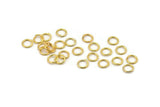Gold Jump Ring, 250 Gold Tone Brass Jump Rings (6x0.8mm) A1040