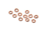 6mm Jump Ring, 100 Rose Gold Tone Brass Jump Rings (6x1.2mm) A1002