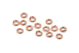6mm Jump Ring, 100 Rose Gold Tone Brass Jump Rings (6x1.2mm) A1002
