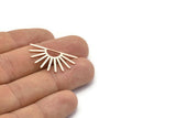 Copper Sun Blank, 8 Raw Copper Sun Blanks, Findings (16x30x0.80mm) M02311