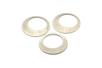 Silver Round Charm, 24 Antique Silver Plated Brass Hoop Charms, Earrings, Findings (17.5x0.60mm) D1170 H1148