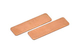 Copper Stamping Blank, 12 Raw Copper Stamping Blanks (10x35x0.80mm) D0462