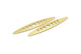 Brass Oval Blank, 12 Textured Raw Brass, Brass Blanks, Brass Oval Moon Phases Blanks (50x7x0.80mm) M02494