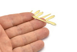 Brass Triangle Charm, 50 Raw Brass Tiny Triangle Charms With 1 Loop, Findings (29x4.5x0.80mm) M02511