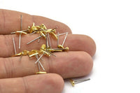 Brass Drop Earring, 12 Textured Tiny Raw Brass Drop Blanks (7x3x0.80mm) M01412 A2419