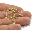Brass Drop Earring, 12 Textured Tiny Raw Brass Drop Blanks (7x3x0.80mm) M01412 A2419