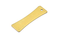 Brass Stamping Blank, 12 Raw Brass Stamping Blank (11.4x38x0.80mm) C033